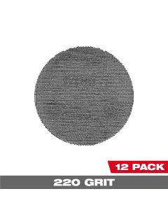 MLW48-80-6220 image(0) - Milwaukee Tool 3 Inch 220 Grit Mesh Sanding Discs with POWERGRID Tear Resistant Mesh &hyphen; (12 PK) + Pad Saver