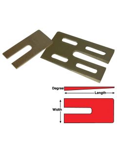 Specialty Products Company MA BZ SHIMS 3.5x6.25x2 DEG (6)