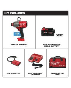 MLW2865-22 image(3) - Milwaukee Tool M18 FUEL&trade; 7/16" Hex Utility HTIW w/ ONE-KEY&trade; Kit