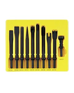 GRECS110 image(1) - Grey Pneumatic 10 Piece General Service Chisel Set - .401 Shank