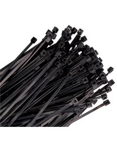 K Tool International Cable Zip Tie 4 in. Black 100/Pack 18 lb. Tensile