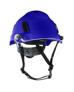 JCK22172 image(0) - Jackson Safety Safety Helmet - XS2-550V Series - Type 2 Plus - Vented - With Flip-Up Visor - Blue