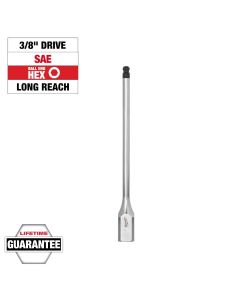 MLW45-34-1093 image(1) - Milwaukee Tool 3/8 Inch Drive 7/32 Inch Long Ball End Hex Bit Socket