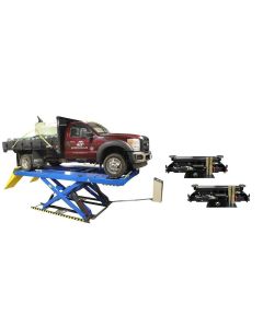 ATEATPK-PX16ACF-COMBO-FPD image(1) - Atlas Equipment PX16A Scissor Alignment Lift and RJ8 Rolling Jacks Combo