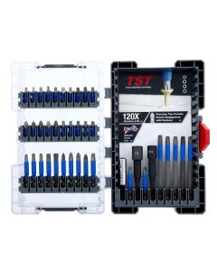 Wiha Tools TerminatorBlue Bits are impact rated for power tools and rigorously heat-treated to produce a bit lasting 120 times the service life compared to standard bits. Set Includes: Nut Setter 3/8, 5/16, Phillips #1, #2, #3, Square #1, #2, #3, Torx T15