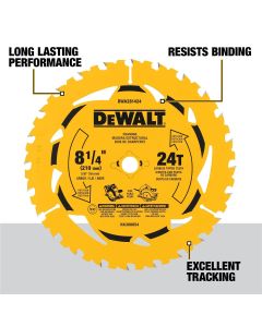 DEWALT 8-1/4 in. 24T Circular Saw Blade