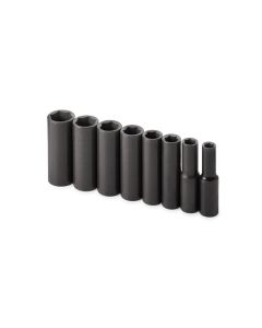 SKT4078 image(1) - S K Hand Tools SOCKET SET IMPACT 3/8IN. DRIVE 8PC SAE DEEP 6 PT