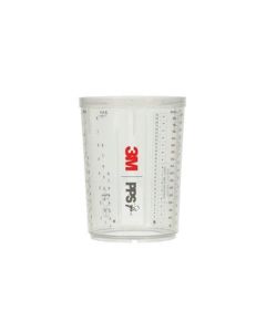 MMM26023 image(0) - 3M PPS 26023 Series 2.0 Large Hard Cup, 850 mL, Use With: Quarter-Turn 2.0 Lid Locking System