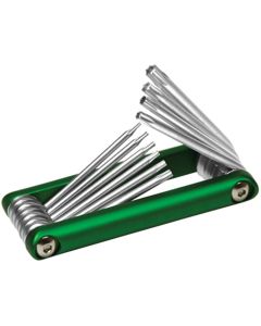 Wilmar Corp. / Performance Tool 10 Piece Aluminum Folding Star Key Set