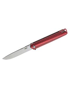 CRKK820BXP image(1) - CRKT (Columbia River Knife) Stylus 12C27 Satin Plain Blade Folding Knife with Liner Lock Aluminum Handle - Maroon