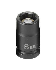 GRE908MG image(1) - Grey Pneumatic 1/4" Drive x 8mm Magnetic Standard Socket