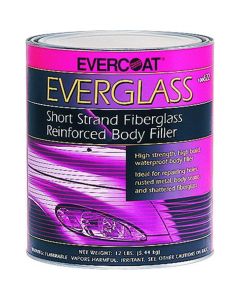 FIB632 image(1) - Fibre glass Evercoat EVERGLASS 100632 Short Strand Fiberglass Reinforced Body Filler, 1 qt Can, Blue/Green, Paste