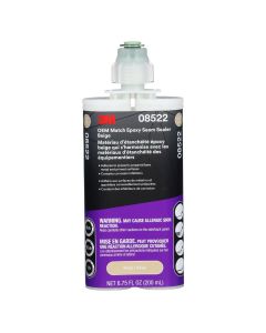 MMM08522 image(0) - 3M OEM Match Epoxy Seam Sealer 08522, Beige, 200 ml Cartridge, 6/Case