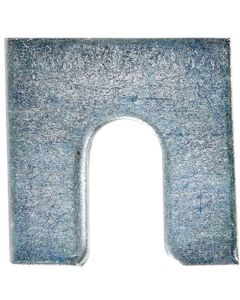 AUVECO 3155 Shim, 1/16 in THK x 3/8 in Slot x 1-1/4 x 1-1/8 in, Zinc