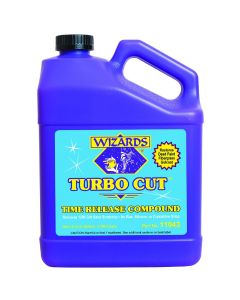 Wizards Products TURBO CUT 11043 Time Release Compound, 1 gal Can, High-Gloss, White, Liquid