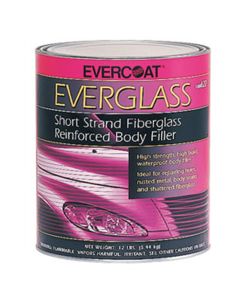 FIB622 image(1) - Fibre glass Evercoat EVERGLASS 100622 Short Strand Fiberglass Reinforced Body Filler, 1 gal Can, Blue/Green, Paste