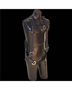 FALL SAFE Safety Harness - A-SERIES NOMEX / KEVLAR WEB - Nomex / Kevlar Vest Style - Back, Pass Through, Pass Through - Size: Big Boy