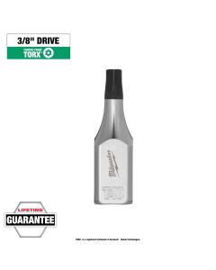 MLW45-34-1157 image(0) - Milwaukee Tool 3/8 Inch Drive T40 Tamper Proof TORX Bit Socket
