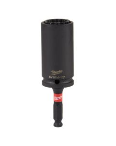 Milwaukee Tool SHOCKWAVE Lineman 12PT 15/16" AND 1-1/8" 2-in-1 SOCKET