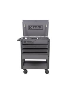 KTI75150 image(1) - K Tool International Service Cart 35 Inch Premium 4 Drawer 500 Pound (Matte Gray)