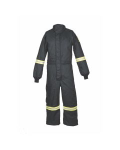 OBRTCG40-CVL-S image(0) - OBERON Coveralls - Arc Flash - 40 Cal TCG Ultralight - Color: Black - Size: Small