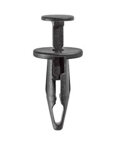AVC17103 image(0) - AUVECO 17103 Push-Type with Closed End Type 3 Fascia Retainer, 15 mm Dia Head x 23 mm L Stem x 6 mm Hole, Nylon