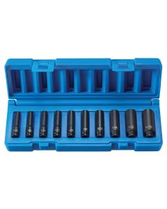 GRE9710D image(0) - Grey Pneumatic 1/4" Surface Drive 10 Piece Deep Set