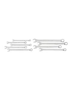 GearWrench 9 Piece 12 Point Long Pattern Combination Metric Wrench Set with Tool Roll
