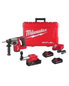 MLW2908-22DE image(0) - Milwaukee Tool M18 FUEL 5/8 inch SDS Plus Rotary Hammer with Dust Extractor Kit