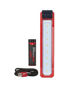 MLW2112-21 image(1) - Milwaukee Tool REDLITHIUM USB ROVER 445 Lumen Pocket Flood Light with battery and USB Cable
