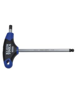 KLEJTH6M6BE image(0) - Klein Tools 6 mm Ball-End Hex Key, Journeyman&trade; T-Handle, 6-Inch