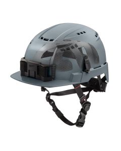 MLW48-73-1380 image(2) - Milwaukee Tool BOLT Gray Front Brim Vented Safety Helmet with IMPACT ARMOR Liner (USA) - Type 2, Class C