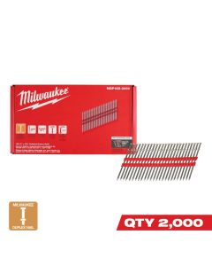 MLWMDP16D-2000 image(0) - Milwaukee Tool Milwaukee 16D 3&rdquo; x .131&rdquo; Collated Duplex Nails