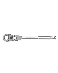 GETDFRA6572 image(0) - GripEdge Tools GripEdge 1/4" Drive Standard Flex Head 7/16 Hex Low Profile Dual Action Driver Ratchet