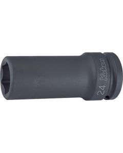 KKN16301M-22 image(0) - Ko-ken USA 16301M-22 3/4 Sq. Dr. Socket 22mm 6 point Length 100mm Thin walled