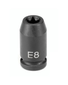 GRE908ET image(0) - Grey Pneumatic 1/4" Drive x E8 External Star Impact Socket