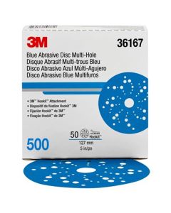 3M Hookit Blue Abrasive Disc Multihole 36167 (4PK)