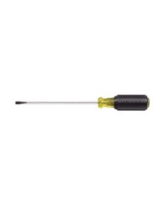 KLE6014 image(0) - Klein Tools 3/16-Inch Cabinet Screwdriver, 4-Inch Round Shank