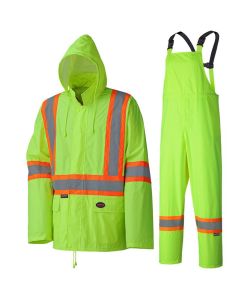 Pioneer Pioneer - Lightweight Hi-Vis Safety Rainsuit - Hi-Viz Yellow/Green - Size 2XL