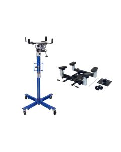 KTIXD63502KIT image(0) - K Tool International Single Stage Transmission Jack / Fuel Tank Adapter COMBO