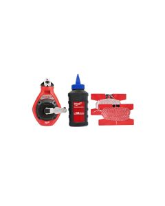 Milwaukee Tool 100 Ft. Precision Line Chalk Reel Kit with Bonus Bold Line and Blue Chalk