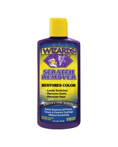WZP11031 image(0) - Wizards Products 11031 Scratch Remover, 8 oz Squeeze Bottle, Off-White