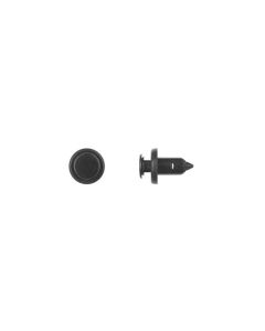 DCO10955MT image(0) - Disco Automotive Hardware 10955MT Push-Type Retainer, 16 mm L Stem x 25/64 in Hole, Nylon, Black