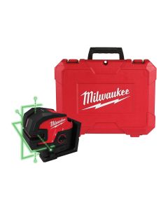 Milwaukee Tool M12 Green Laser &hyphen; Cross Line & 4-Points