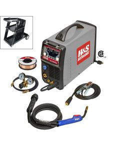 HSW6215P image(0) - H&S Autoshot 140A MultiMIG Welder Package with welding cart