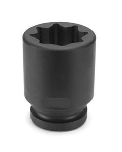 Grey Pneumatic 1" Drive x 2-3/16" Deep - 8 Point Socket