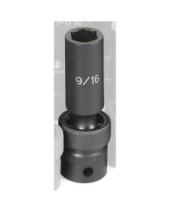 GRE2018UD image(0) - Grey Pneumatic SOC 9/16 1/2D IMP UNIV 6PT DP BLK