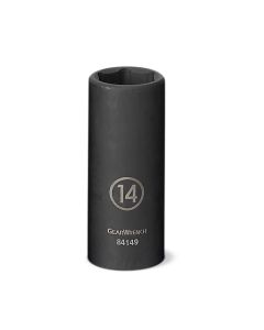 GearWrench 1/4 Inch Drive 6 Point Deep Impact Metric Socket 14mm