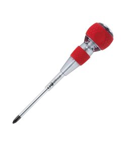 Vessel Tools No.250 Ball Grip Tang-Thru Screwdriver w/Ceramic Ball PH2x100