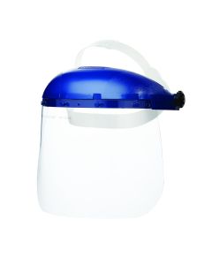 Sellstrom Face Shield - 390 Series - 8" x 16" x .040" Window - Clear - Pin Lock Headgear - Single Crown